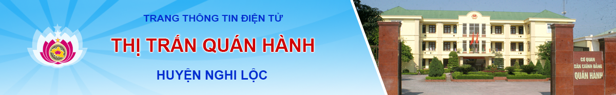 Trang thông tin điện tử thị trấn Quán Hành - Huyện Nghi Lộc - Nghệ An